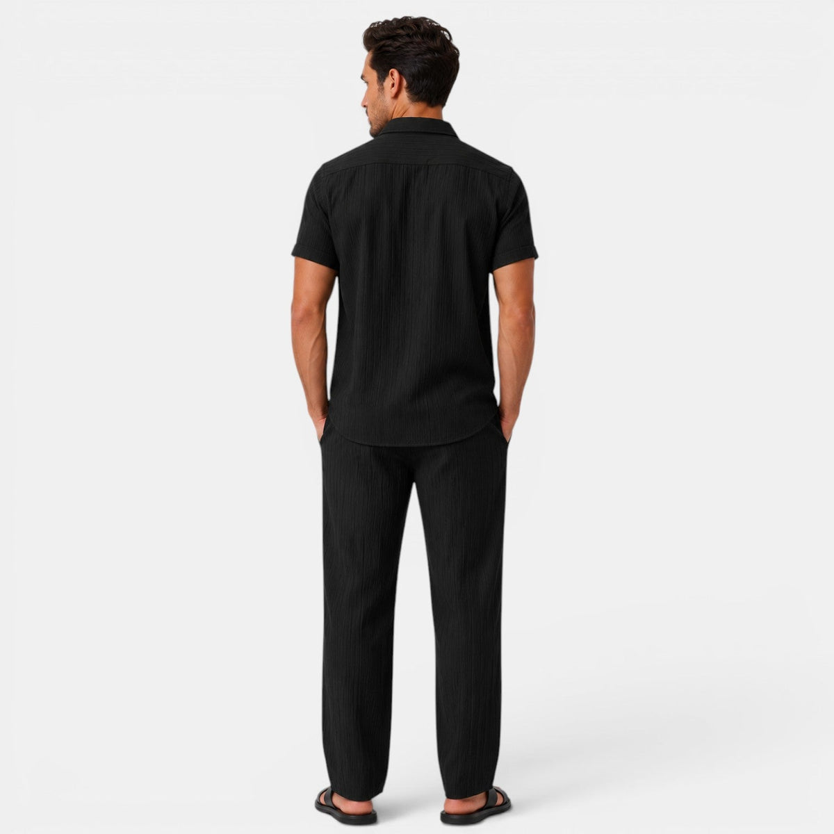 Maik | Men Summer Set Printed Shirt and Shorts