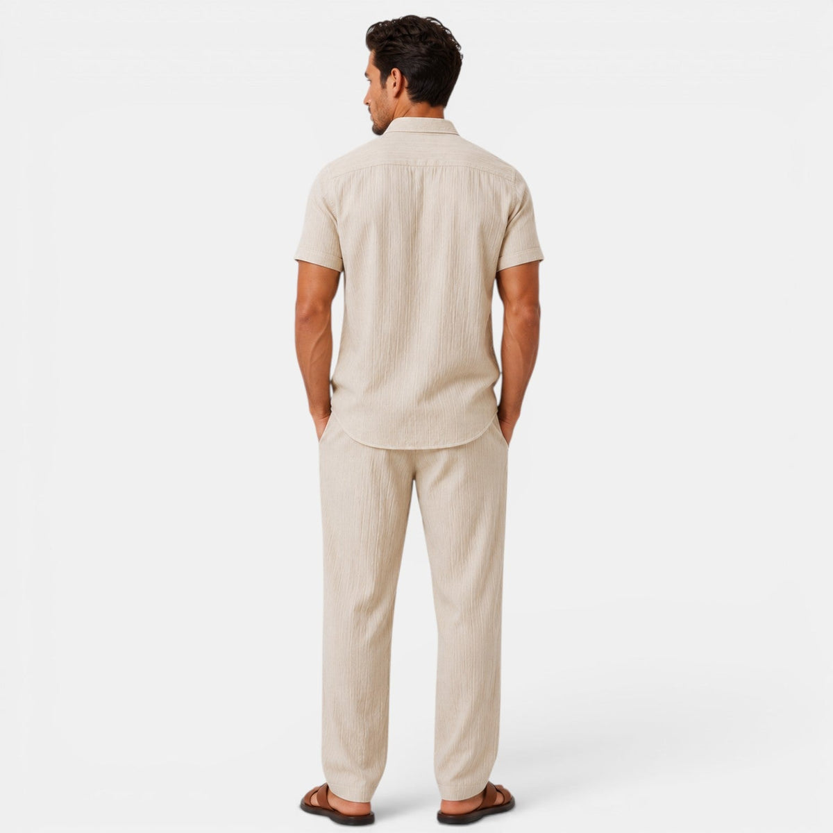 Maik | Men Summer Set Printed Shirt and Shorts