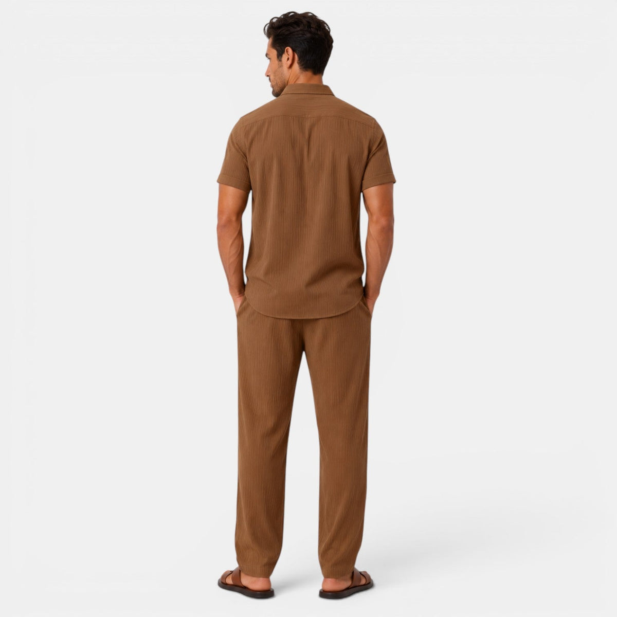 Maik | Men Summer Set Printed Shirt and Shorts