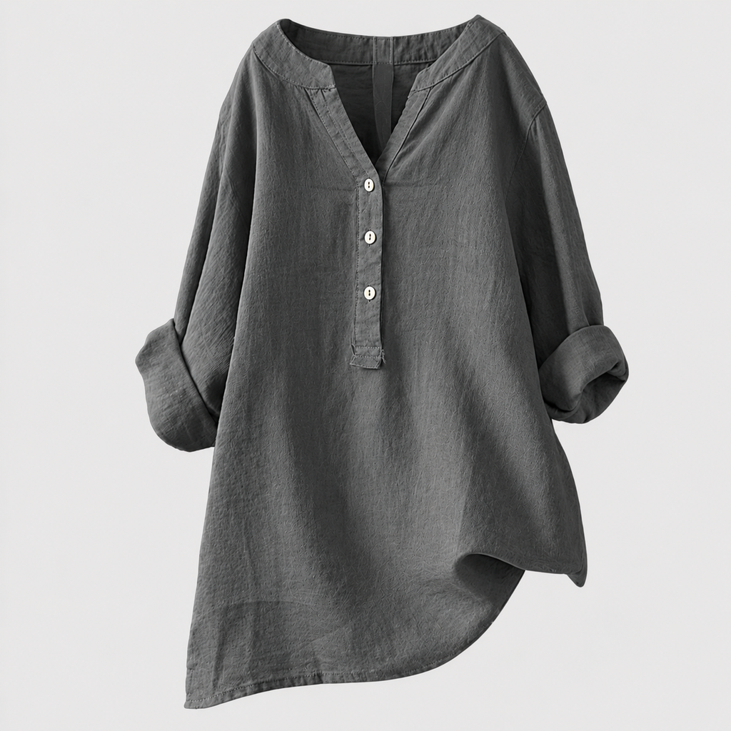 Karla Relaxed Button Tunic