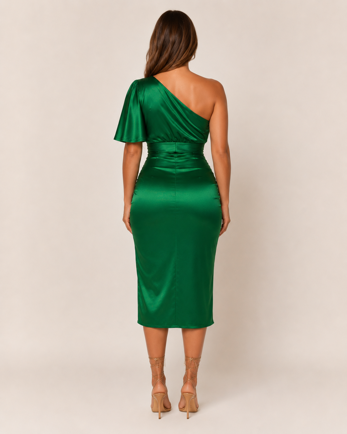 Thirza | Women's One-Shoulder Draped Cocktail Dress with Split
