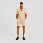 Lucas | Men's Camp Collar Shirt and Short Two-Piece Set