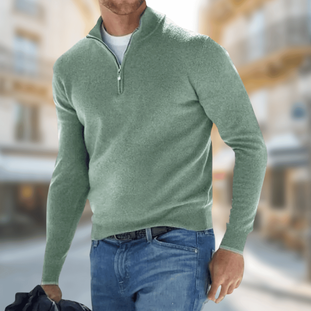 Dean | Men's Zip-Neck Sweater – Casual Weekend Style