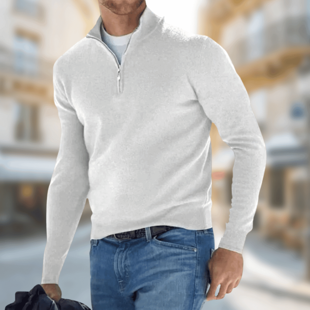 Dean | Men's Zip-Neck Sweater – Casual Weekend Style