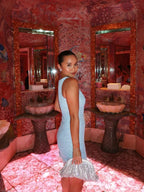 Charline | Women's Sequin Bodycon Mini Dress with Round Neck