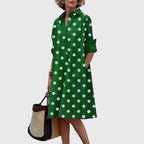 Zora | Women's Relaxed Pocket Midi Dress with Tie Waist