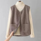 Zoe | Women's Button Front Sleeveless Vest