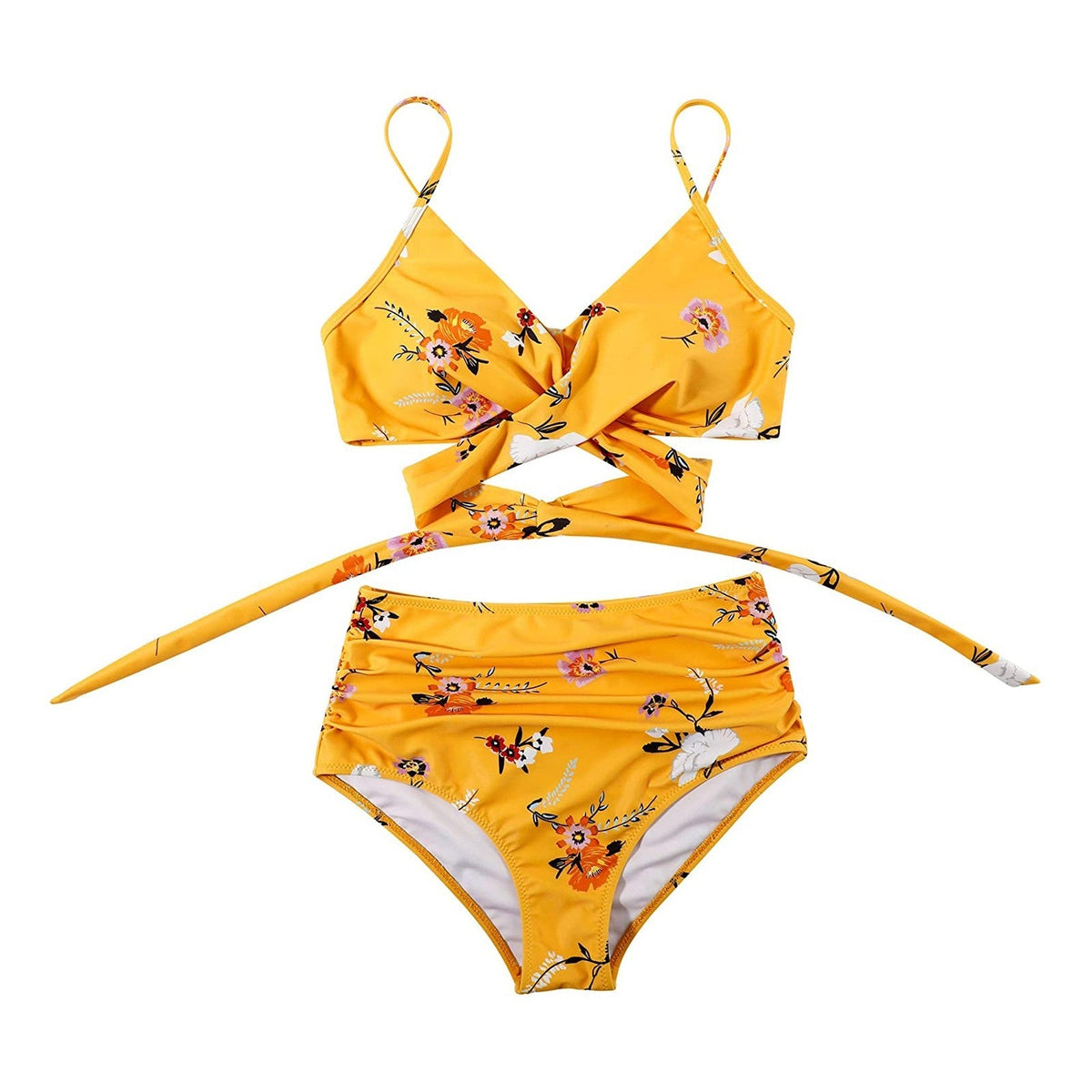Harper | Women's High-Waisted Bikini with Colourful Print