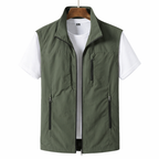 Jasper | Men's Sleeveless Quilted Bodywarmer with Zip Front and Side Pockets