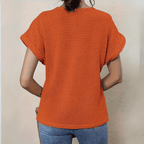 Mirthe | Women's Lace-Trim V-Neck Blouse