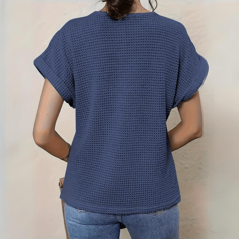 Mirthe | Women's Lace-Trim V-Neck Blouse