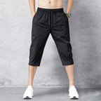 Kai | Men's Knee-Length Drawstring Shorts with Elastic Waist