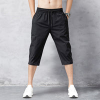 Kai | Men's Knee-Length Drawstring Shorts with Elastic Waist