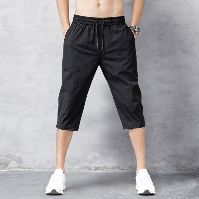 Kai | Men's Knee-Length Drawstring Shorts with Elastic Waist