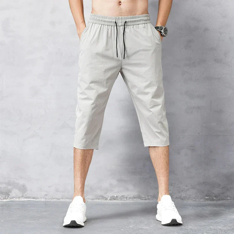 Kai | Men's Knee-Length Drawstring Shorts with Elastic Waist