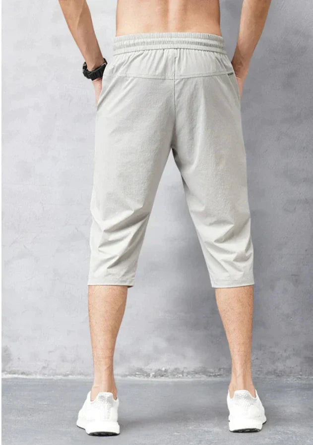 Kai | Men's Knee-Length Drawstring Shorts with Elastic Waist