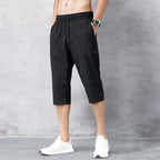 Kai | Men's Knee-Length Drawstring Shorts with Elastic Waist