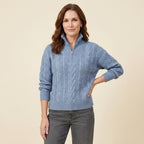Isabelle | Women's Classic Knit Sweater - Ribbed Long Sleeve Pullover
