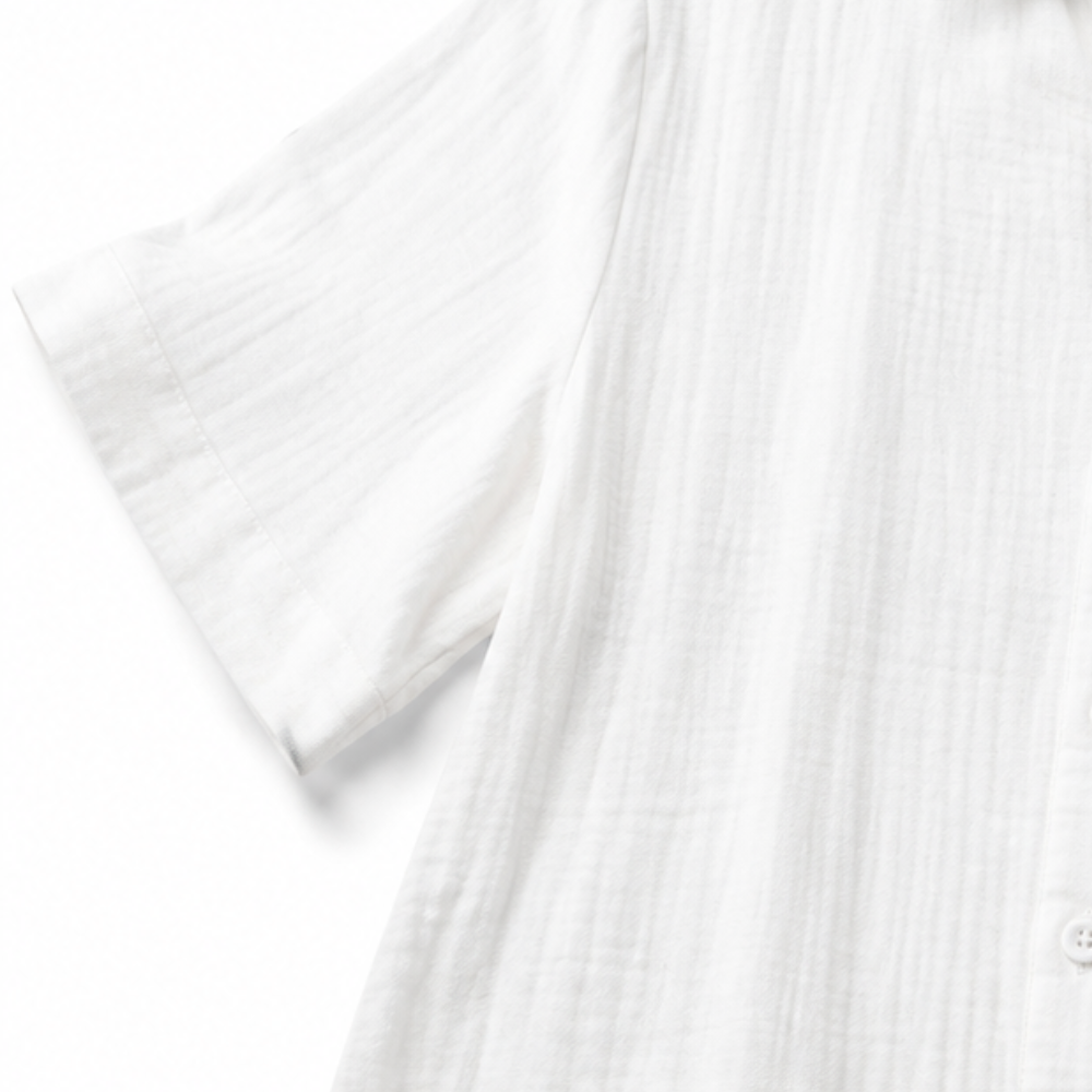 Naomi | Women's Wide-Leg Button-Front Shirt Collar Jumpsuit