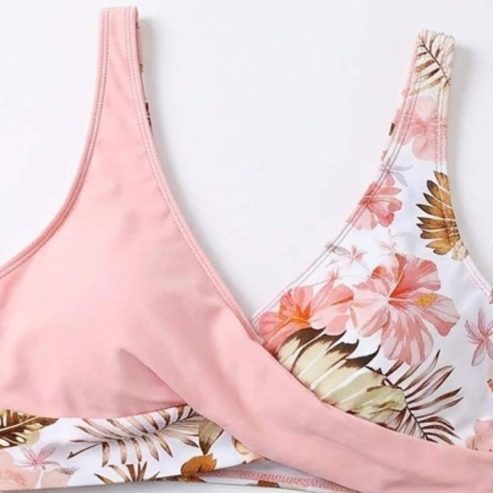 Nienke | Women's Wrap V-Neck High-Waist Bikini Set