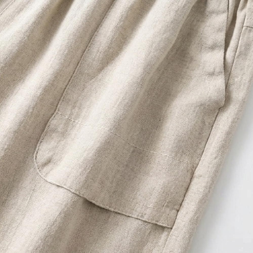 Delphi | Women's Wide-Leg Bermuda Shorts with Pockets and Elastic Waist