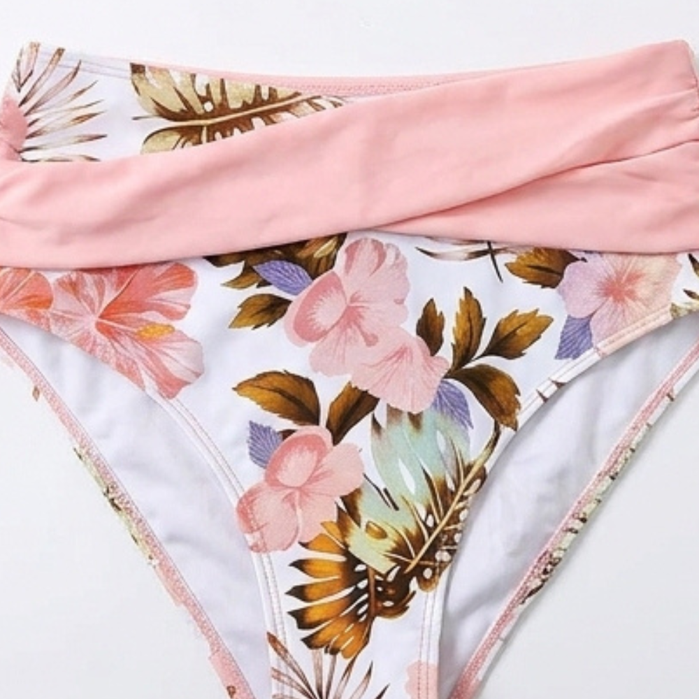 Nienke | Women's Wrap V-Neck High-Waist Bikini Set