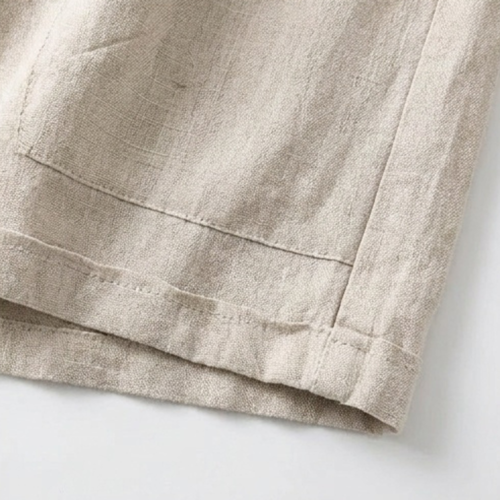 Delphi | Women's Wide-Leg Bermuda Shorts with Pockets and Elastic Waist