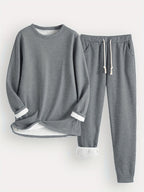 Katinka | Women's Two-Piece Crew Neck Lounge Set with Pockets