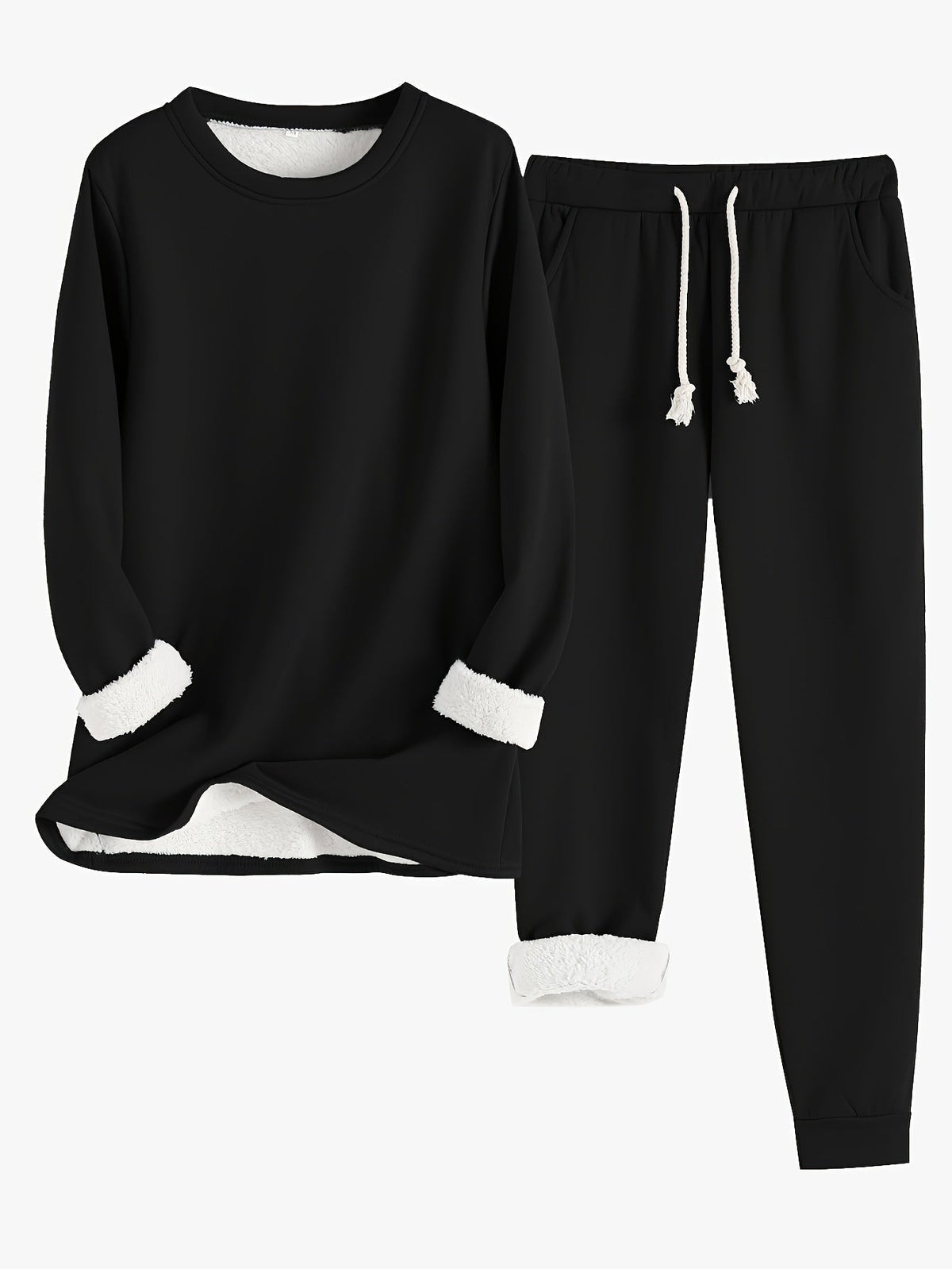 Katinka | Women's Two-Piece Crew Neck Lounge Set with Pockets