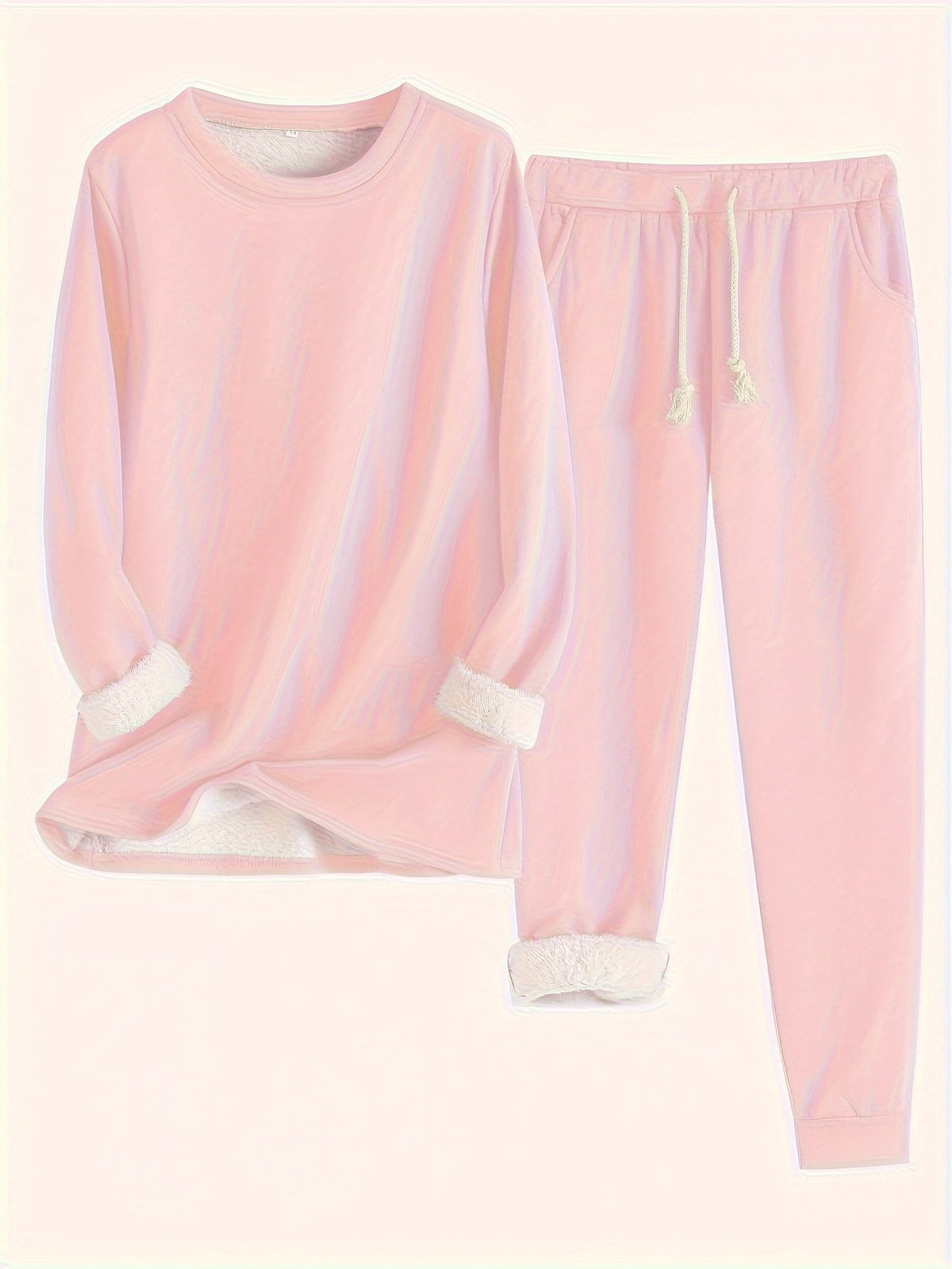 Katinka | Women's Two-Piece Crew Neck Lounge Set with Pockets
