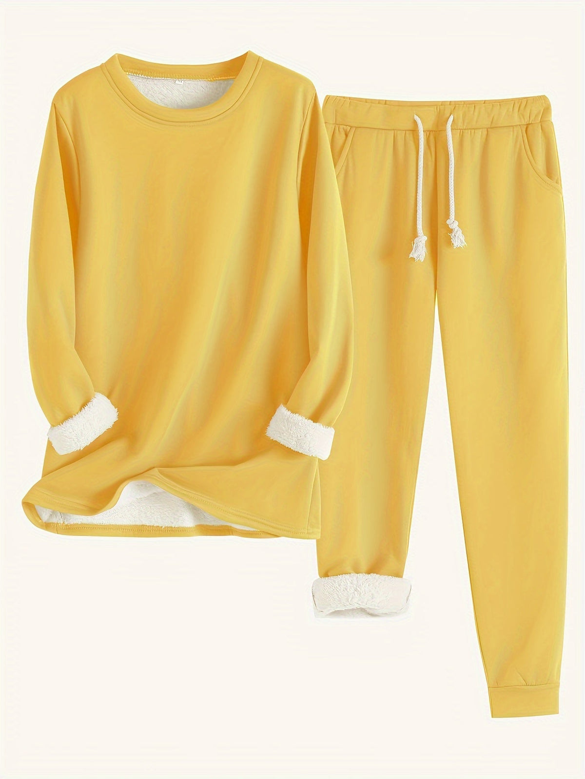 Katinka | Women's Two-Piece Crew Neck Lounge Set with Pockets