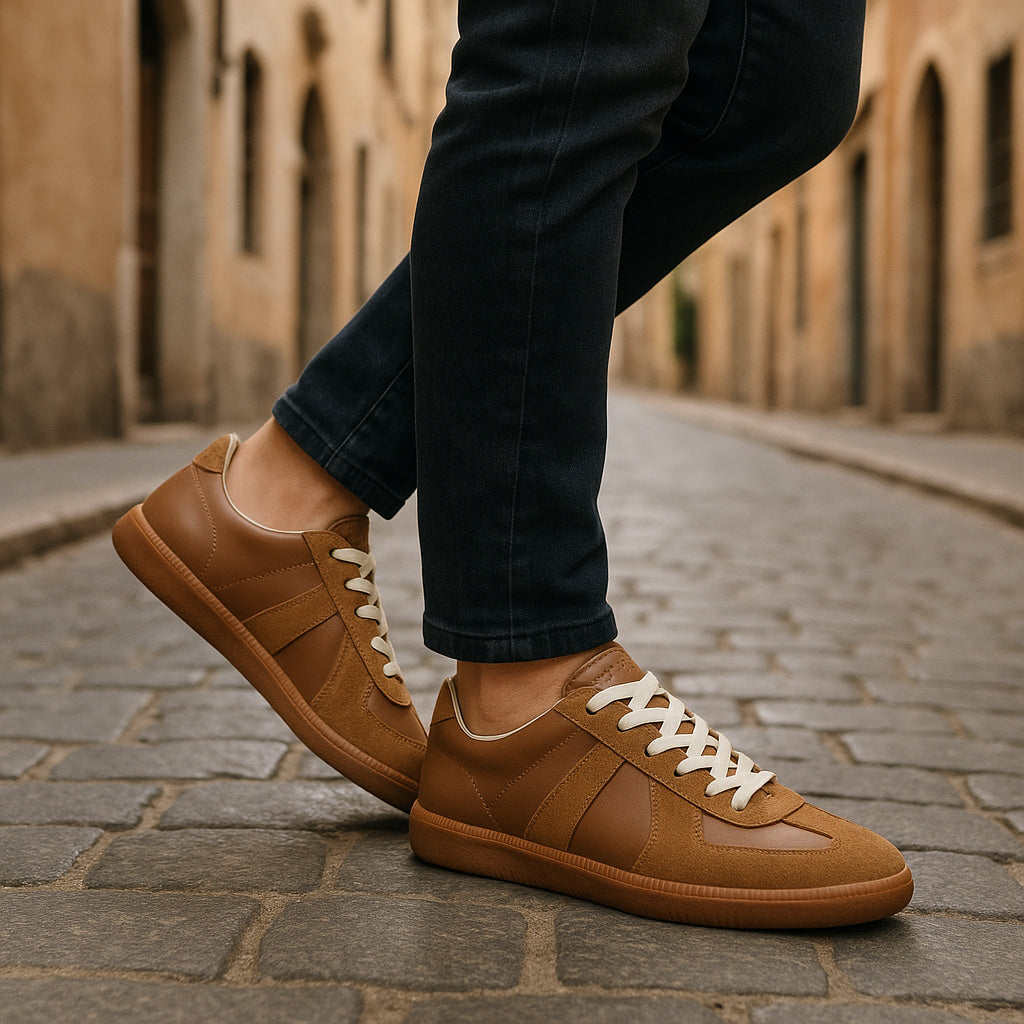 Pieter | Men's Lace-Up Round Toe Casual Sneakers