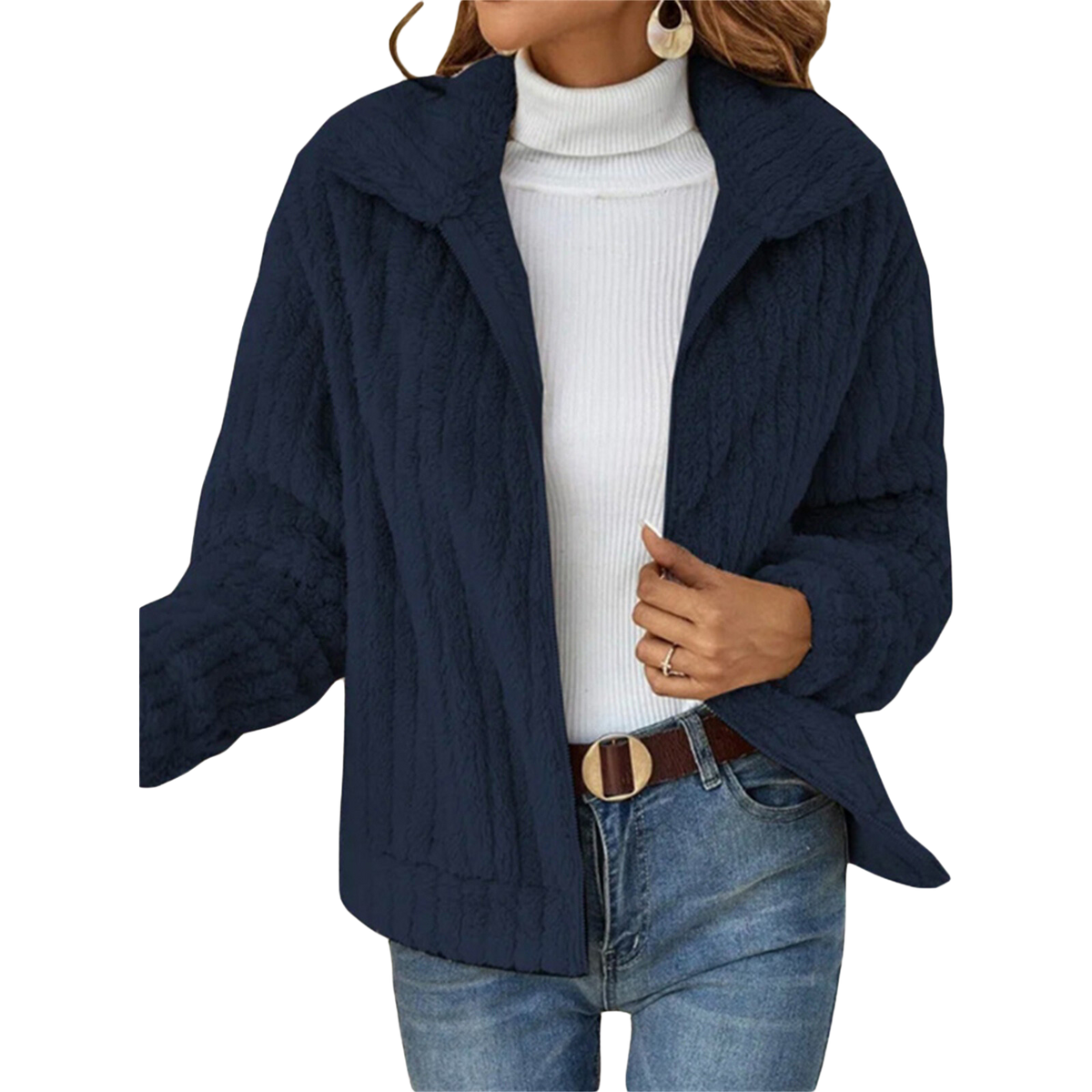 Malin | Women's Relaxed-Fit Pullover Sweater Jacket