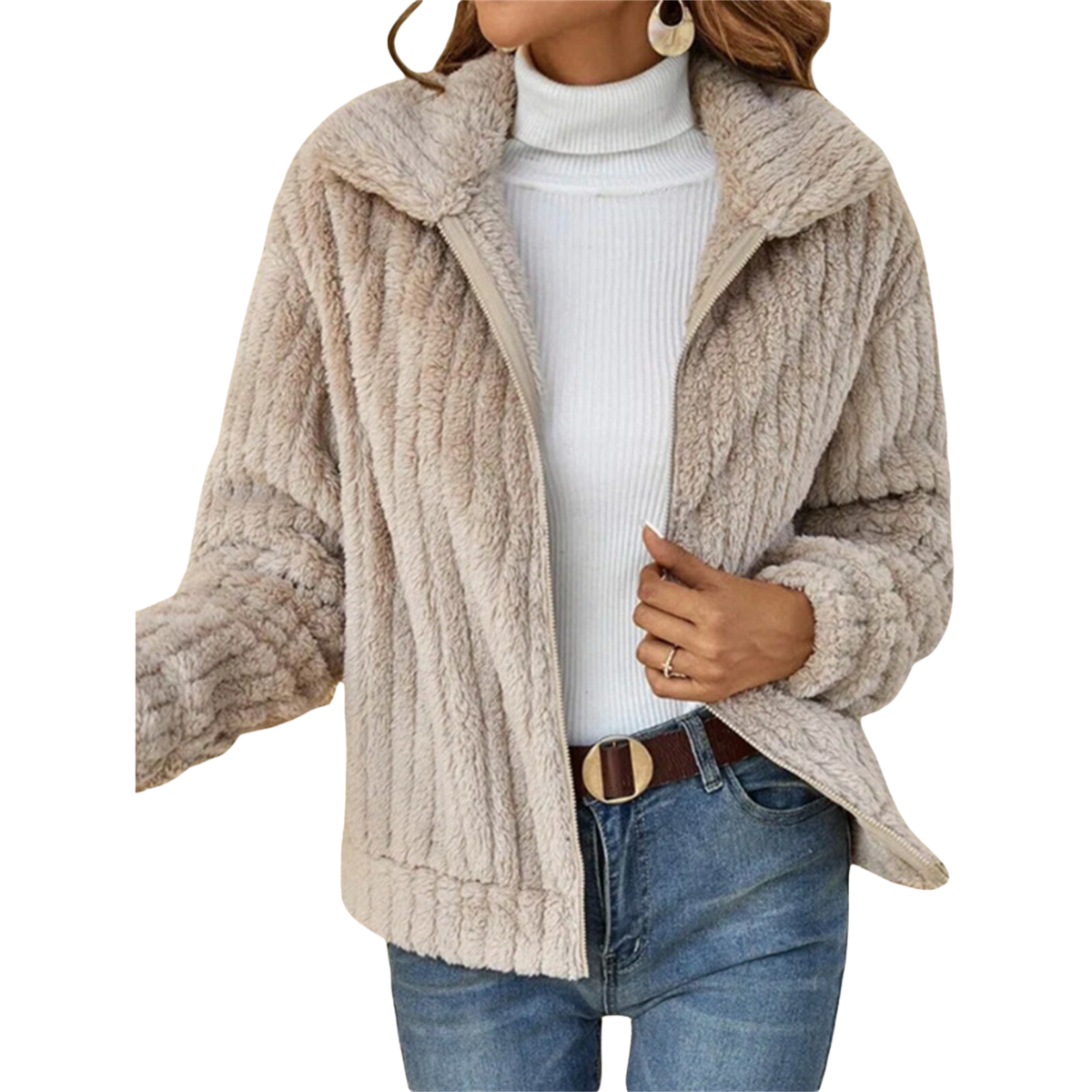 Malin | Women's Relaxed-Fit Pullover Sweater Jacket