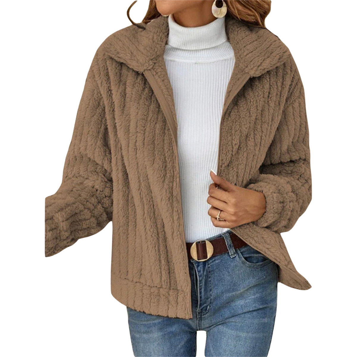 Malin | Women's Relaxed-Fit Pullover Sweater Jacket