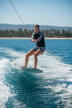 Yrsa | Women's High-Waisted Rashguard Swimsuit with Zip Front
