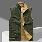 Viktor | Men's Multi-Pocket Utility Vest with Zip Front