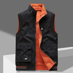Viktor | Men's Multi-Pocket Utility Vest with Zip Front