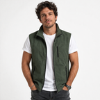 Jasper | Men's Sleeveless Quilted Bodywarmer with Zip Front and Side Pockets