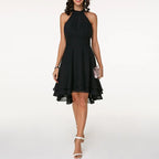 Delia | Women's Halter Layered Cocktail Dress