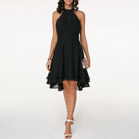Delia | Women's Halter Layered Cocktail Dress