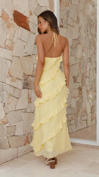 Verena | Women's Ruffle Trim Maxi Dress