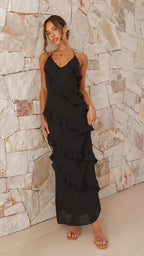 Verena | Women's Ruffle Trim Maxi Dress