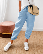 Wren | Women's Wide-Leg Relaxed Fit Pants with Elastic Waist