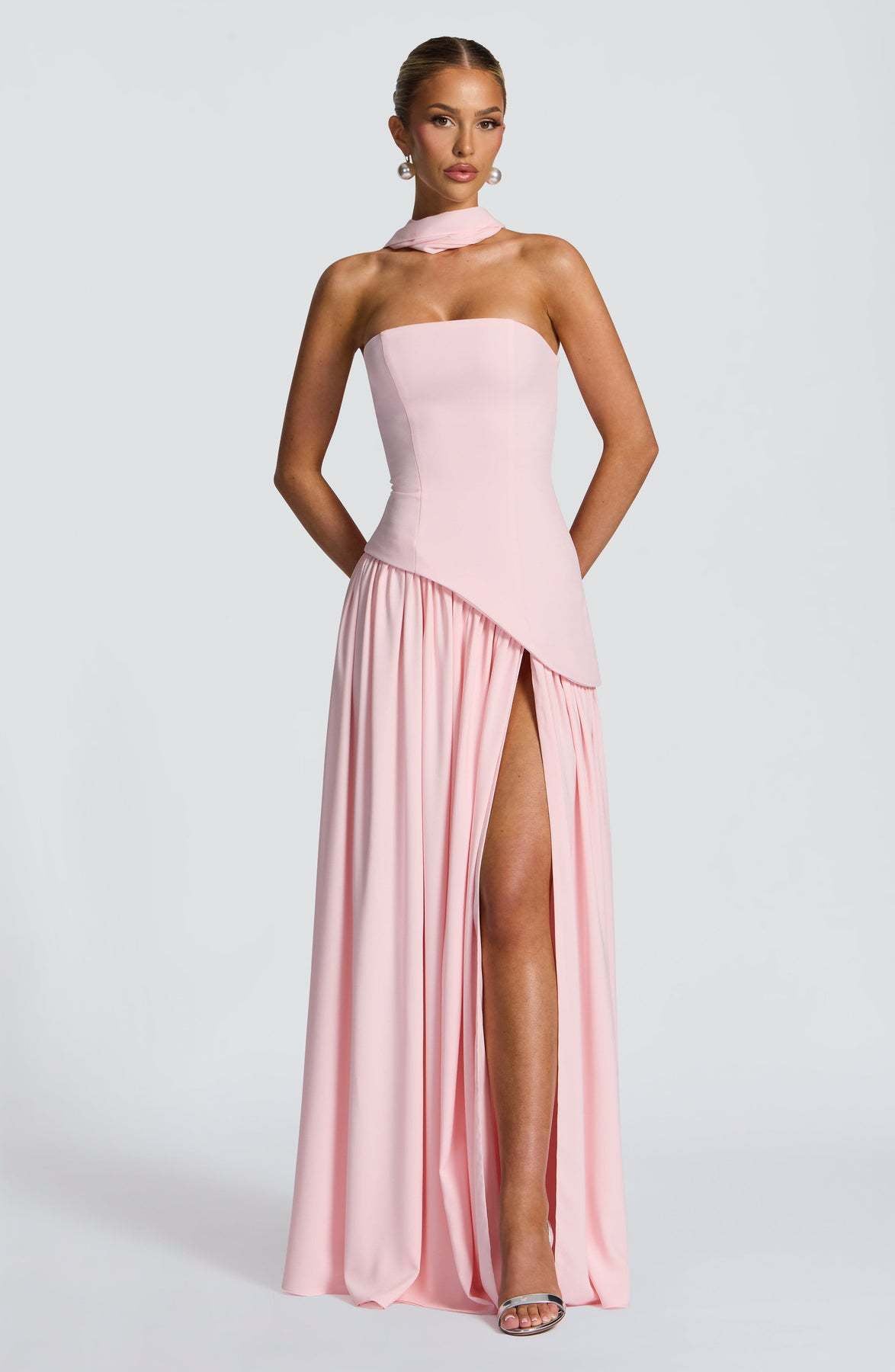 Marguerite | Women's Strapless High-Slit Cocktail Dress