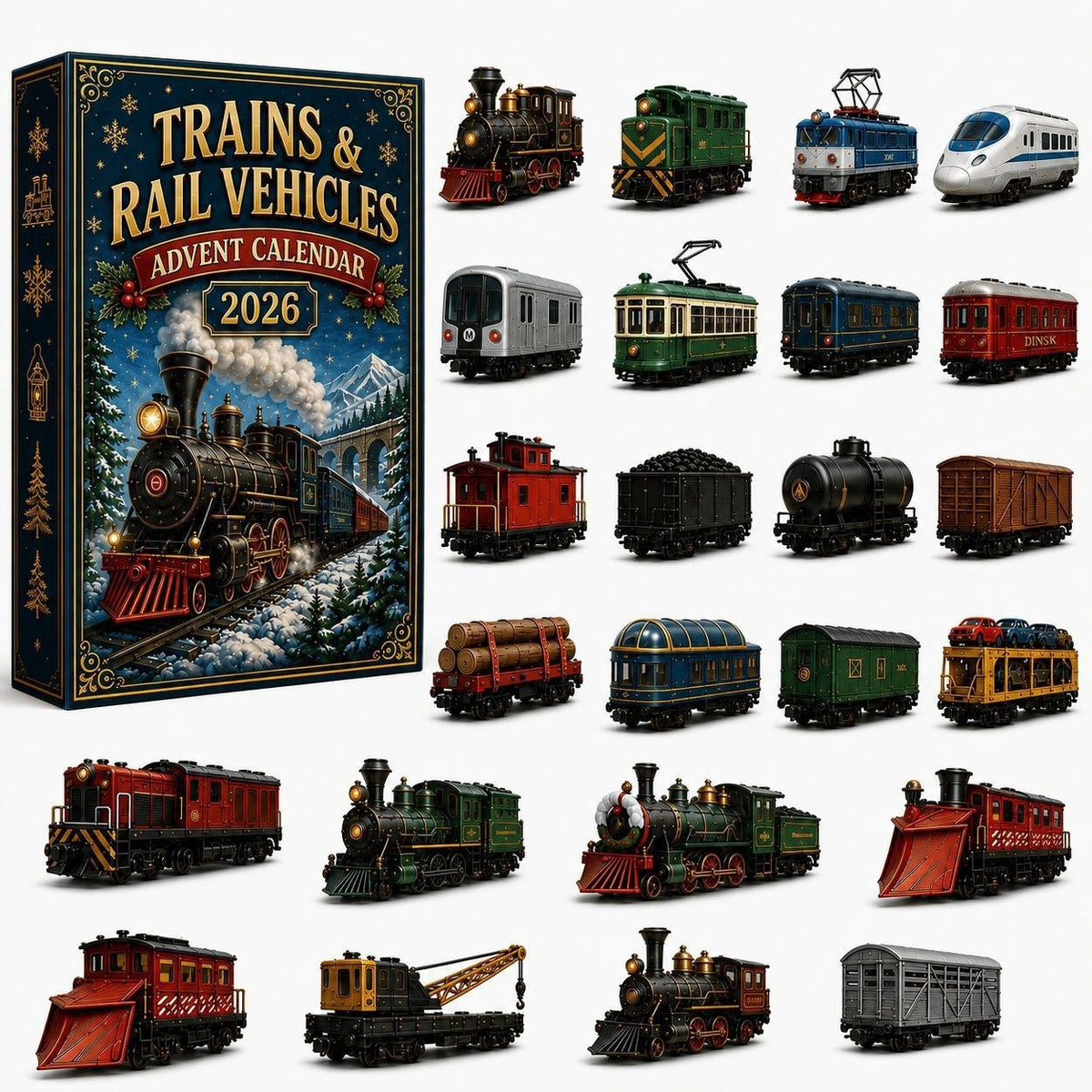 Tanya | Trains & Rail Vehicles Advent Calendar Christmas Gift