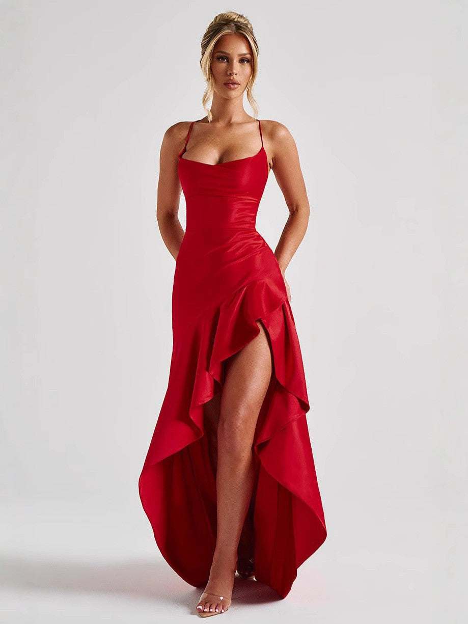 Antheunis | Women's Draped Cowl-Neck Cocktail Dress