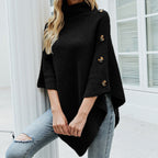 Solveig | Women's Ribbed Crew Neck Oversized Pullover Sweater