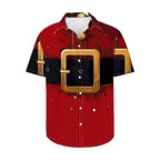 Frits | Men's Short Sleeve Christmas Blouse with Tree Print