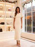 Margarete | Women's Puff-Sleeve Bodycon Cocktail Dress